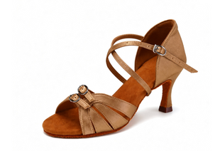 Туфлі для бальних танців латина | Stefania Gold 7,5 00599-36 фото