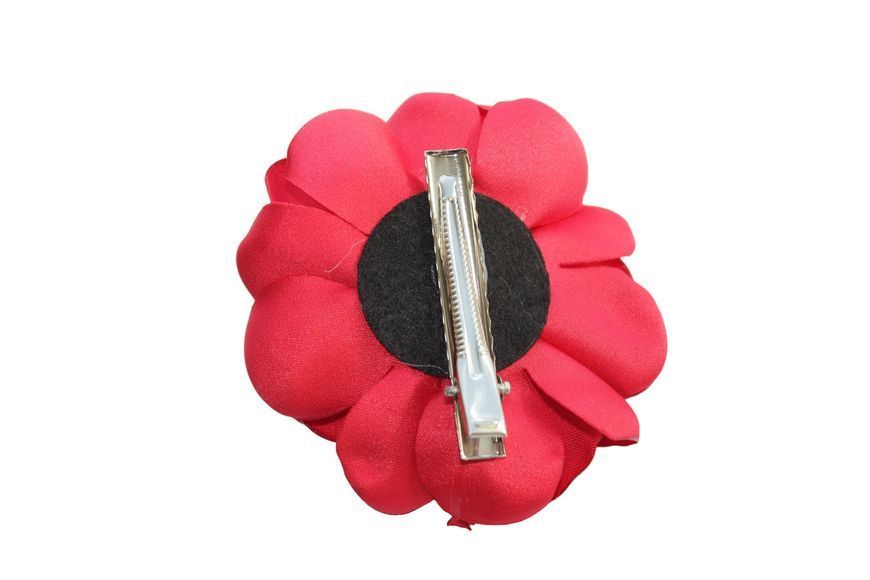 Заколка для волосся Rose червона decor n-0031 фото