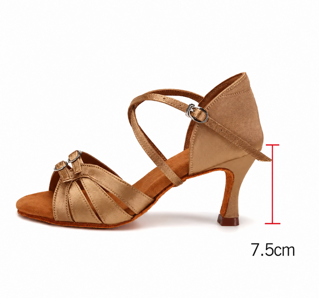 Туфлі для бальних танців латина | Stefania Gold 7,5 00599-37 фото