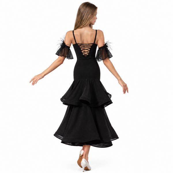 Спідниця для стандарту чорна Noir Elegance 00640-130 фото