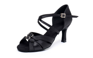Туфлі для бальних танців латина | Stefania black 7,5 00484-42 фото
